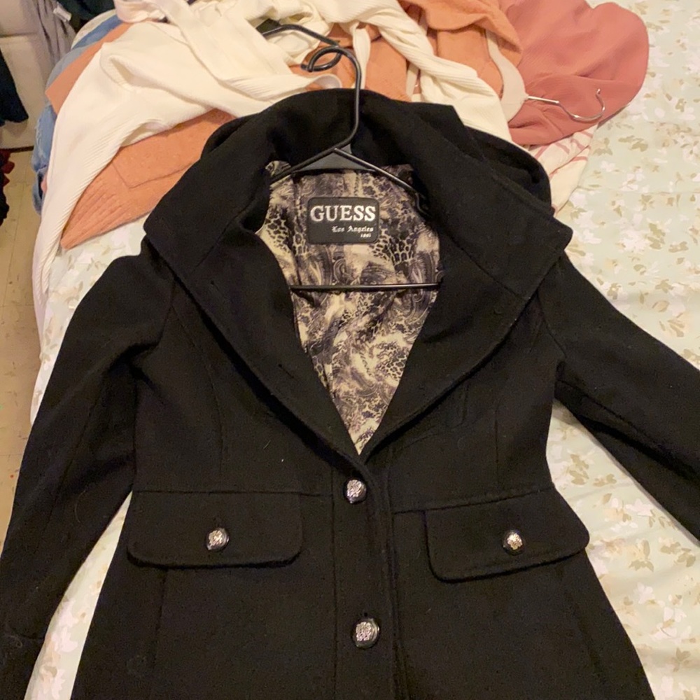 Black Guess Coat petite small